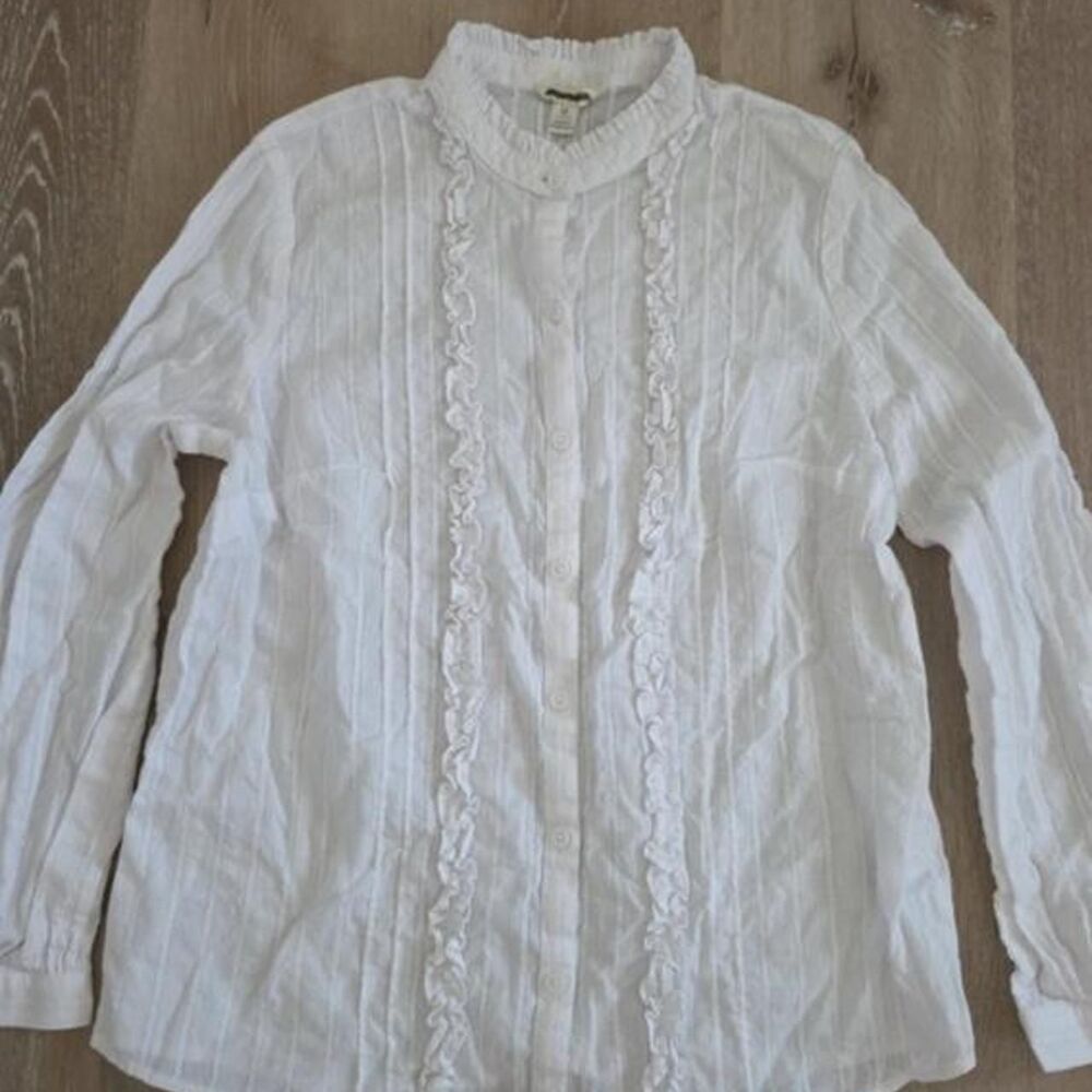 Cottagecore Women's White Blouse